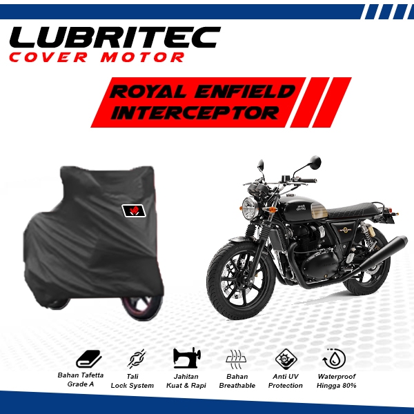 Body Cover Motor Royal Enfield Interceptor All Type / Sarung Motor Royal Enfield Interceptor 650 / S