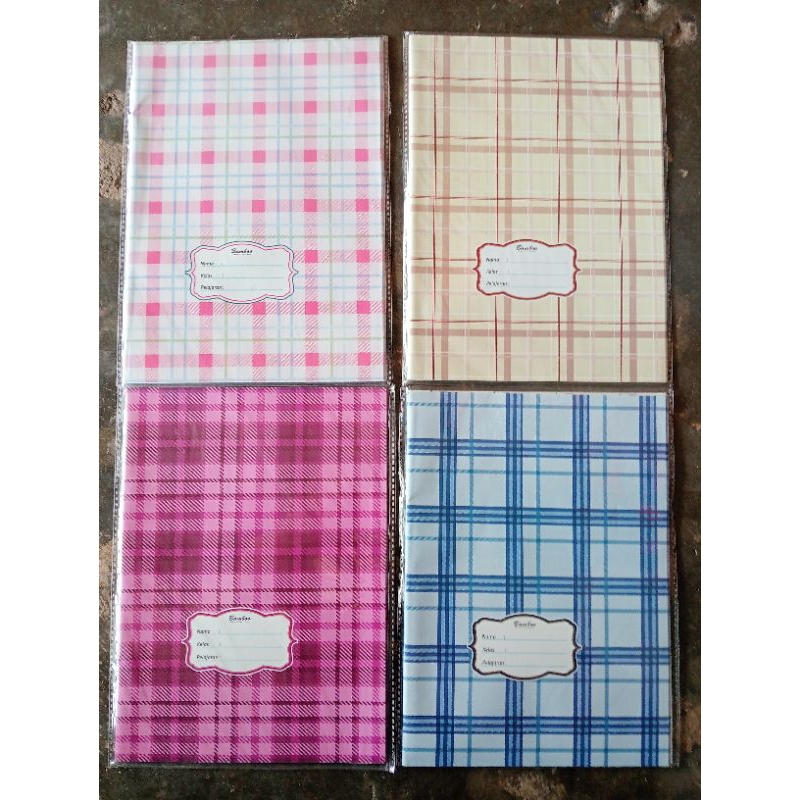 

1 Pack isi 20 Sampul Buku Tulis Motif Kotak Kotak