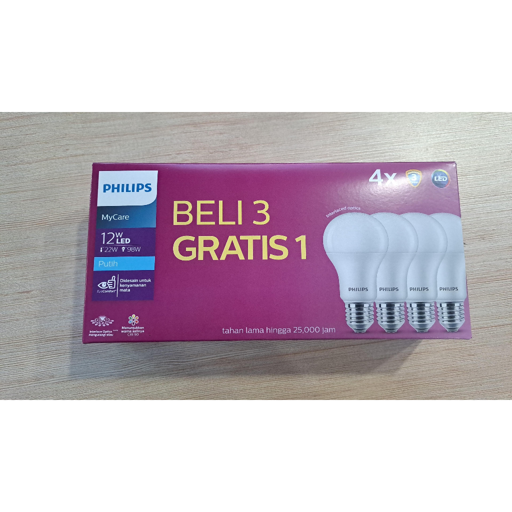 Philips lampu led 12watt PUTIH