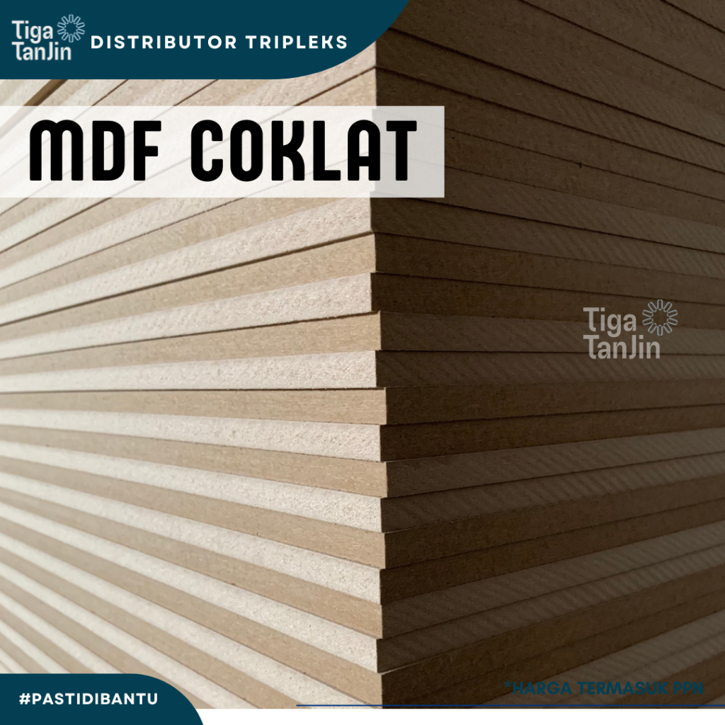 MDF Coklat TOS Papan Kayu Papan MDF Anti Air Berkualitas