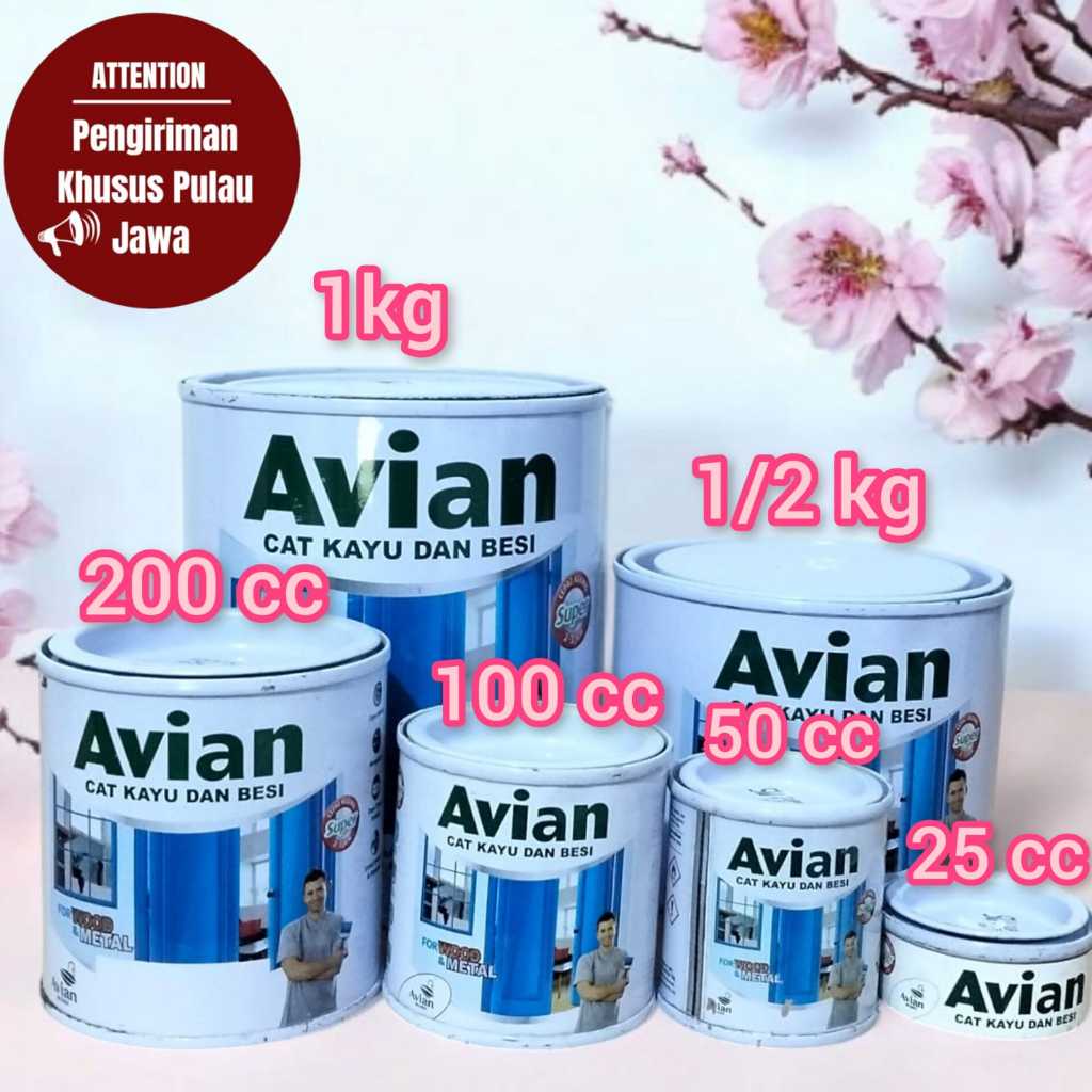 Cat Besi Avian 25 cc // Cat Cat Avian High Gloss enamel, 25cc, Avian brand