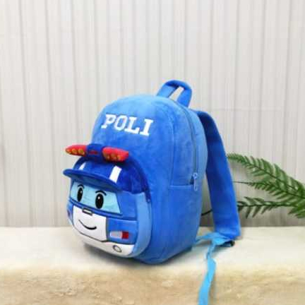 Ransel 2rest Poli Car Size L/Tas Karakter/Kado Tas Anak Sd TK/Tas Ransel Poli Amber Thomas Minion Ra