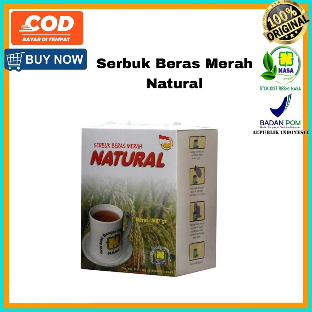 

[COD]Serbuk Beras Merah Nusantara 250gr/Obat Maag/Serbuk Beras Merah Priginal Nasa
