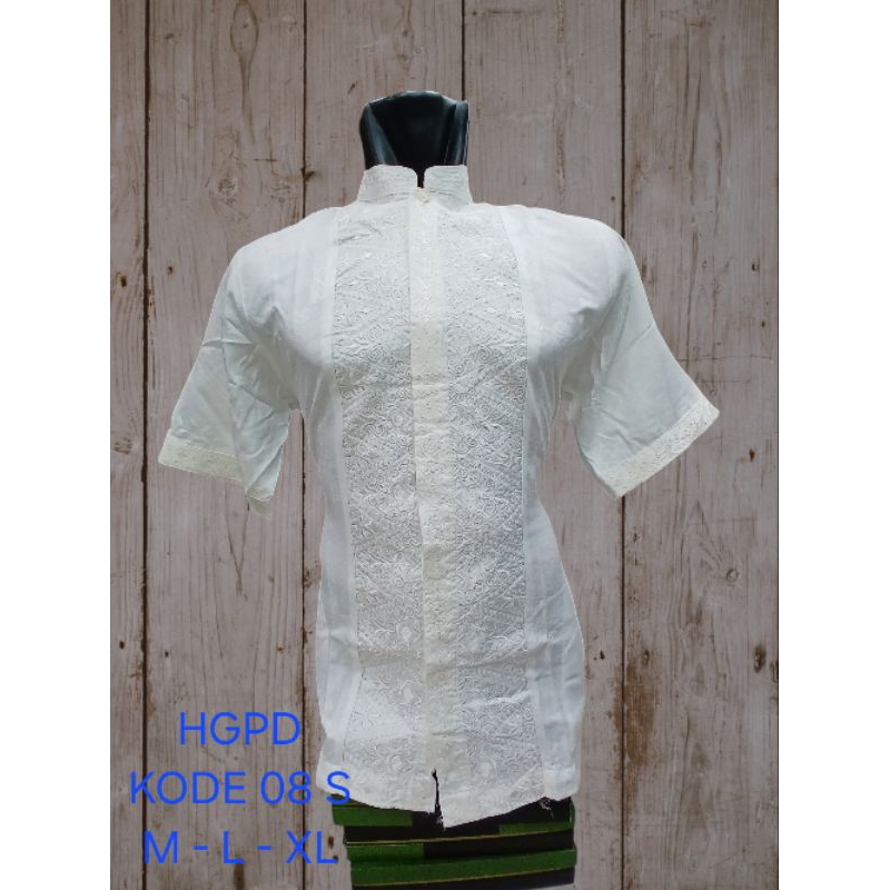 baju koko hasgradini pendek bahan jaquard