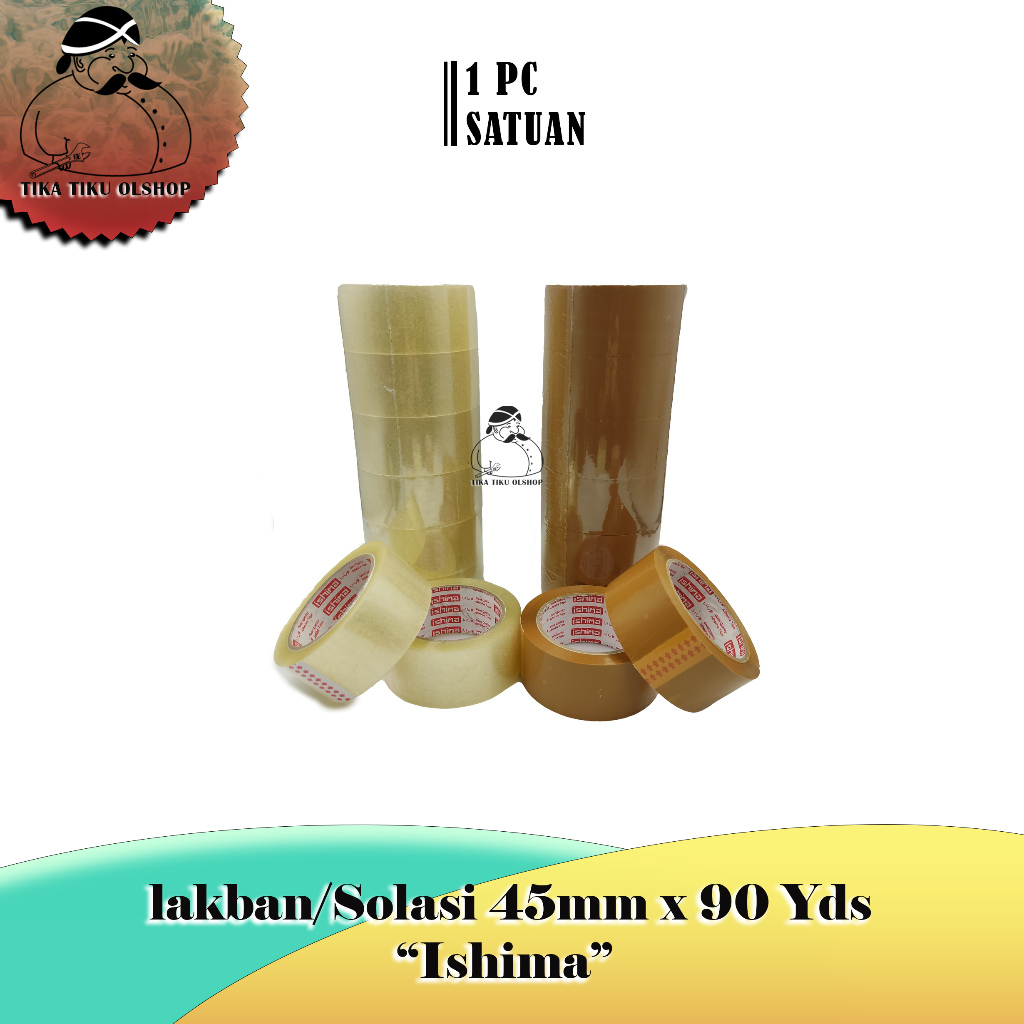 

Lakban/Selotip/Isolasi 45mmx90Yds/2 inchx90Yds [Satuan]