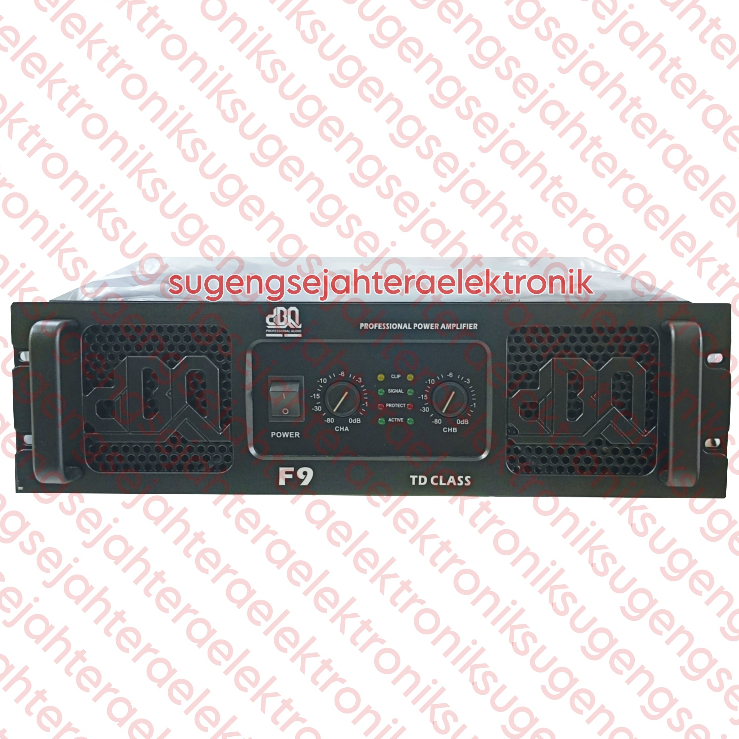 Power Amplifier dBQ F9 - 2 Channel TD Class Original (HARGA SUDAH TERMASUK PACKING MENGGUNAKAN PALLE