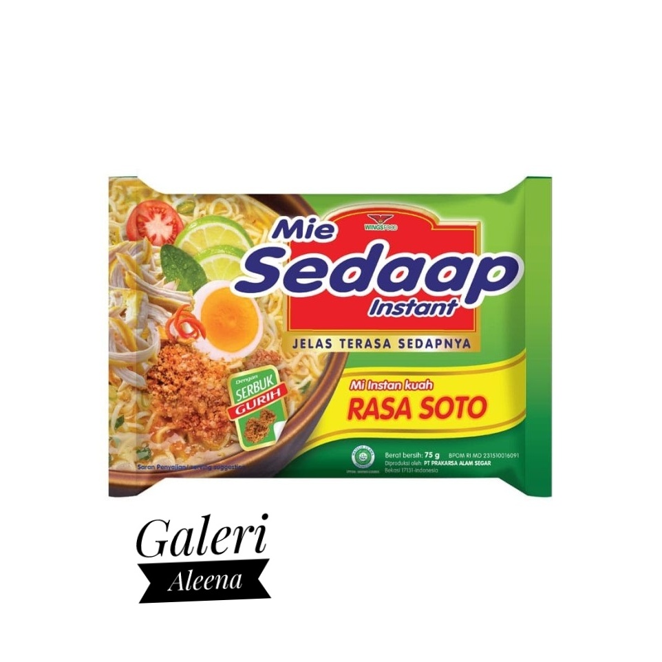 

(ECER) MIE SEDAP KUAH SOTO 75 GR SATUAN