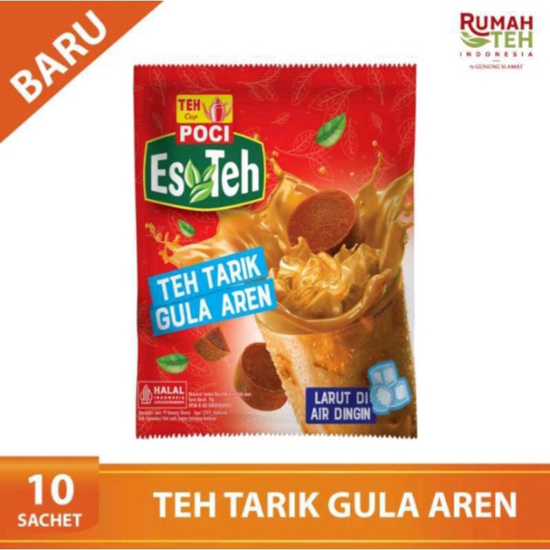 

Teh Poci Teh Tarik Gula Aren 1renceng 10sachet