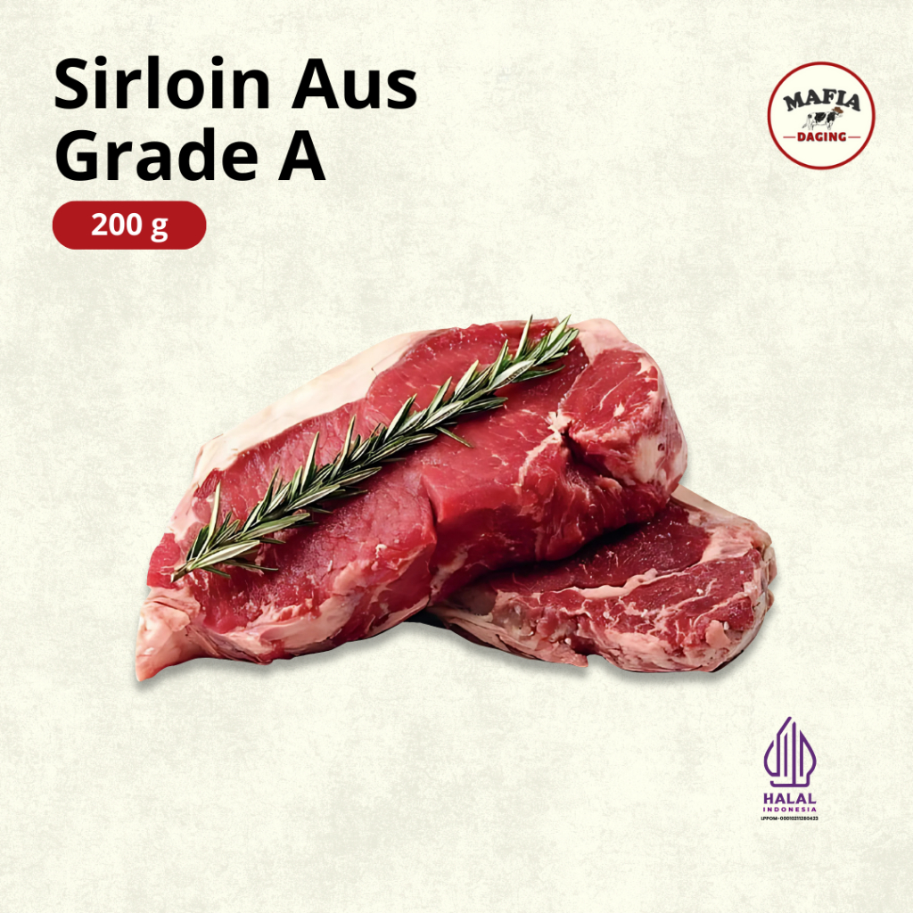 

[Mafia Daging] Premium Sirloin Steak 200g | Import Australia | Mafia Daging