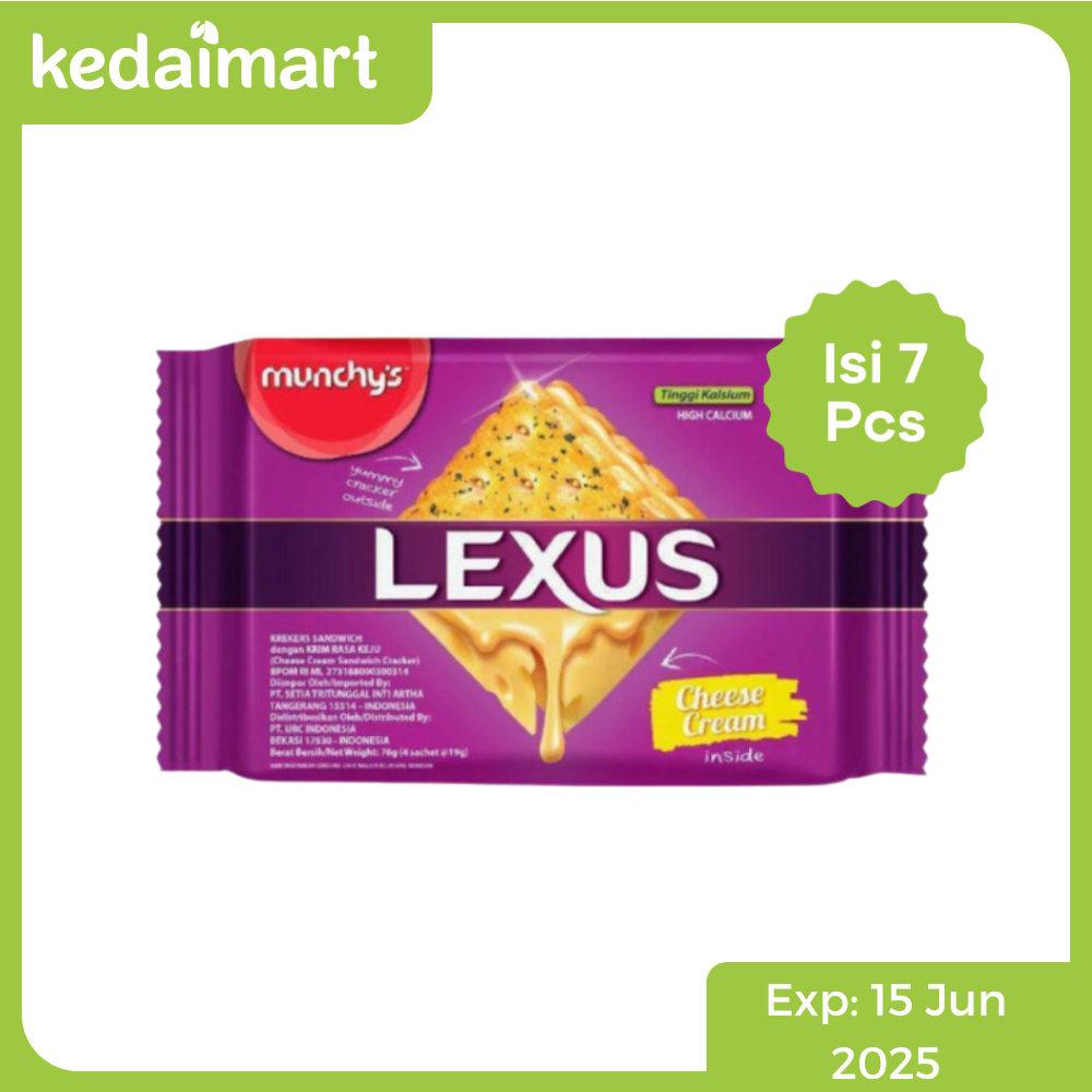 

Promo Clearance Sale Lexus Biskuit Cheese Cream 76 Gram x 7 Pcs