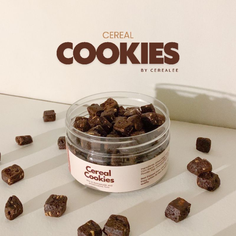 

Cereal Cookies Cube Mini Bites Double Choco Almond — Cemilan Renyah & Praktis by Cerealee