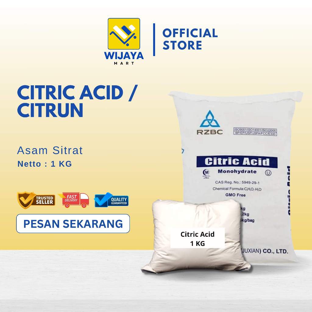 

Citric Acid / Asam Sitrat / Sitrun 1 KG