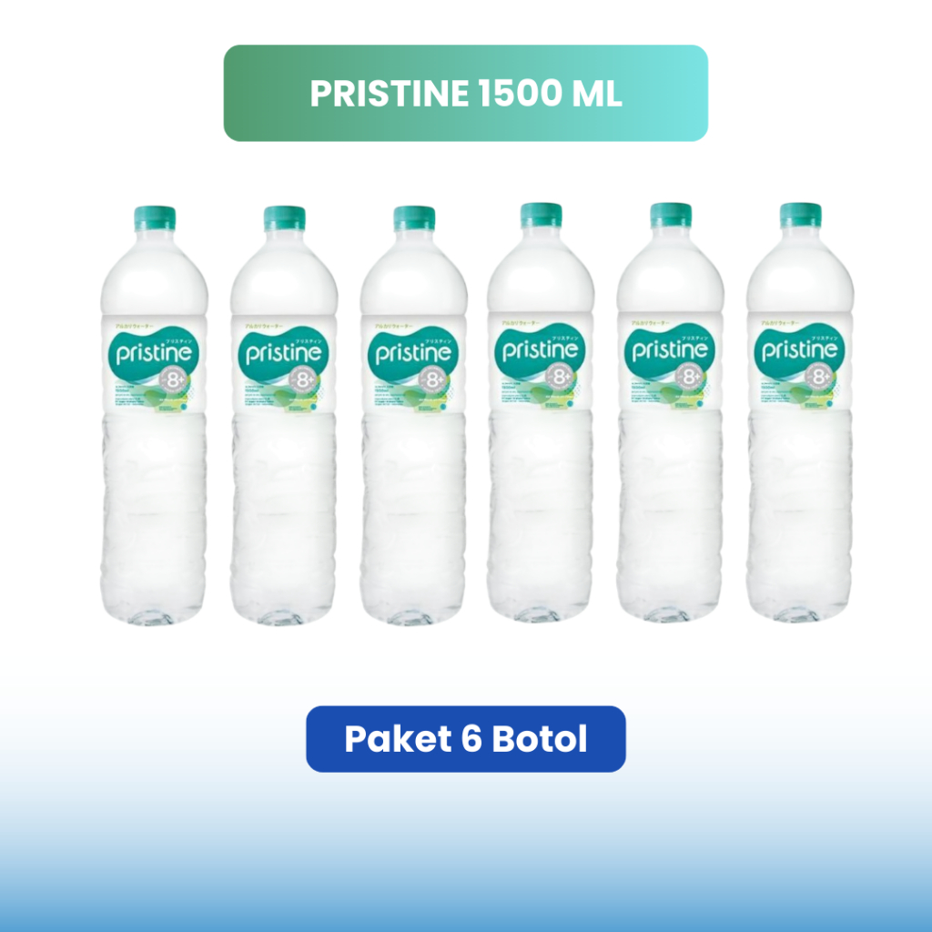 

Jual Pristine Water Ph 8,6+ Botol 1500 ml Paket 6 Botol