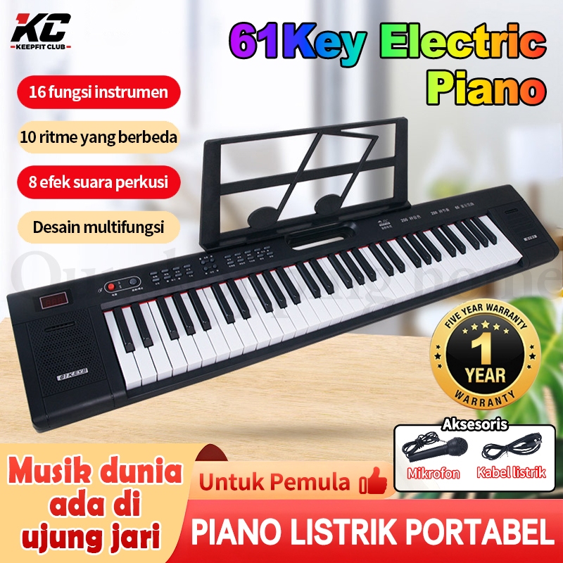 61-Portabel kunci Organ Elektronik Anak / Keyboard Untuk Pemula / Keyboard Piano/Banyak Nada