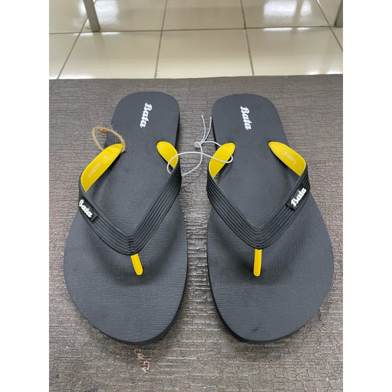 Bata Sendal Jepit Karet Pria Model Baru Warna Hitam 8106073