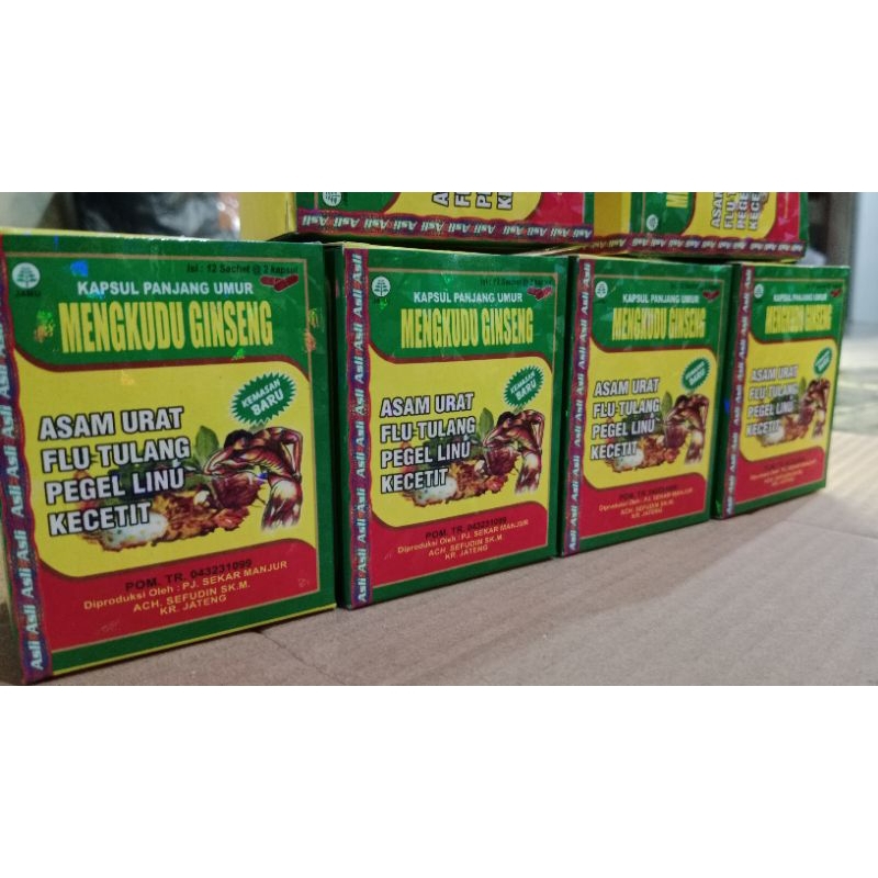 Mengkudu Gingseng//kapsul asam urat