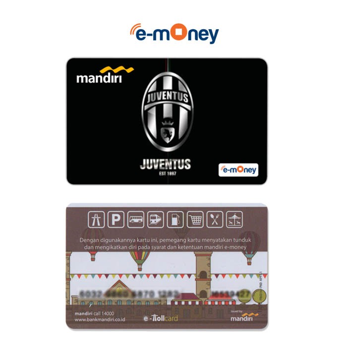 Kartu Juventus E-Money E-Toll Mandiri Custom Card
