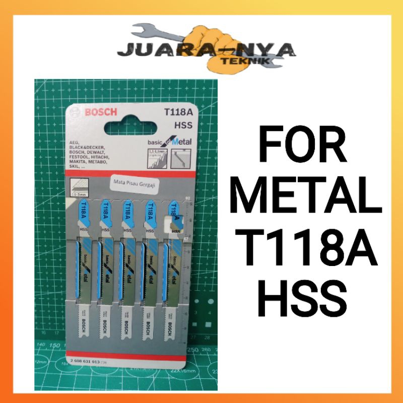BOSCH Mata Gergaji Jigsaw T118A Besi Metal Mata Gergaji Besi T 118A
