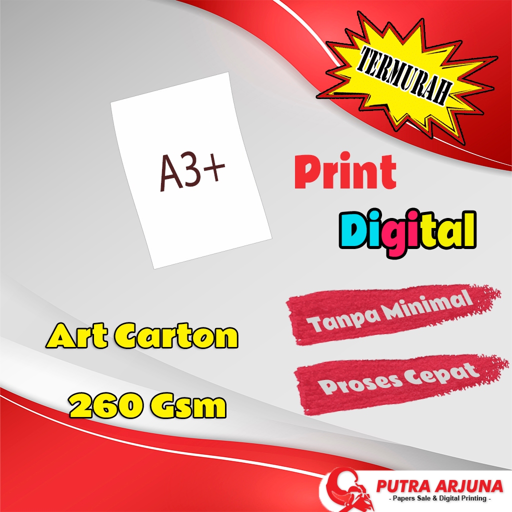 

Print Murah Digital A3+ | Art Carton 260gsm | Print A3 AC 260