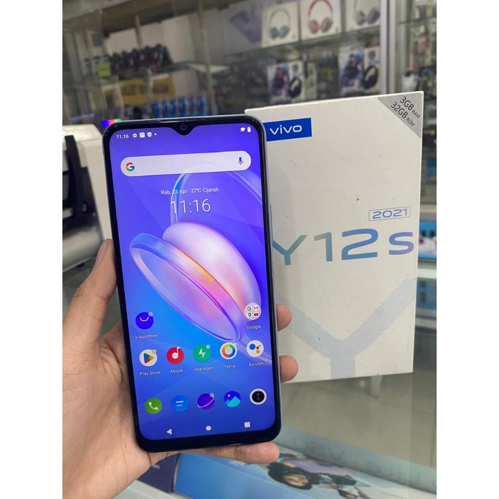 VIVO Y12S 2021 3/32GB SECOND SEKEN BEKAS RAM 3 INTERNAL 32