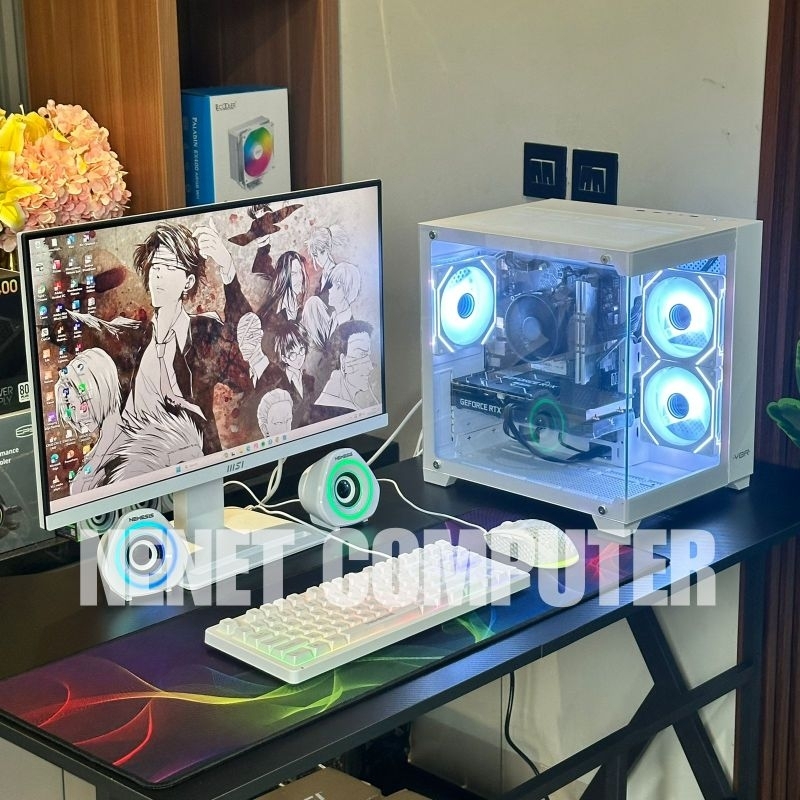 FULL SET - PC Gaming Intel Core i5 12400F | RTX 5050 8GB | 16GB | NVMe - Rakitan PC Gaming