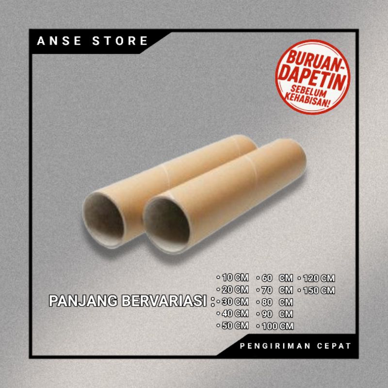 

Selongsong kardus/Roll kardus/Tabung kardus 10 CM-150 CM