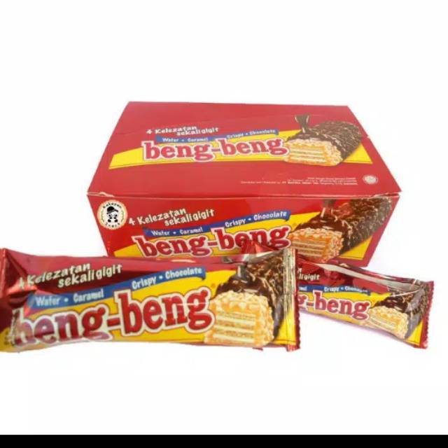 

wiw WAFER BENG BENG BOX ISI 17 PCS x 25 GRAM CHOCOLATE WAFER CARAMEL CRISPY REGULER ORIGINAL