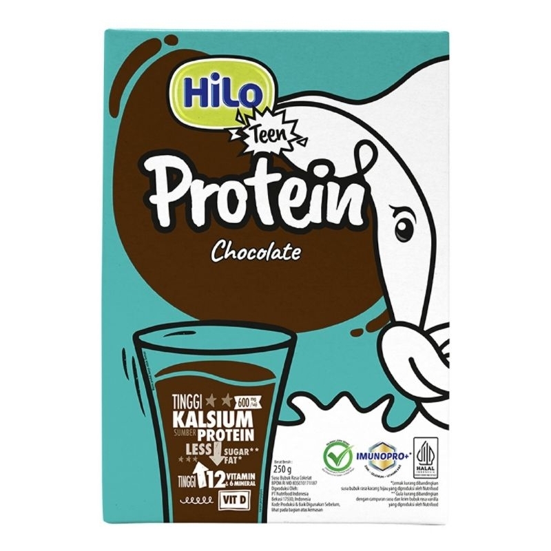 

Hilo teen susu protein cokelat 250 gr