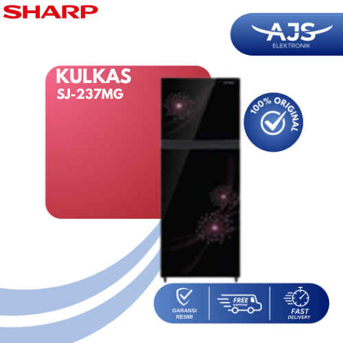Kulkas 2 pintu Sharp Sjx 237 MG No frost Glossy Door 220 Liter