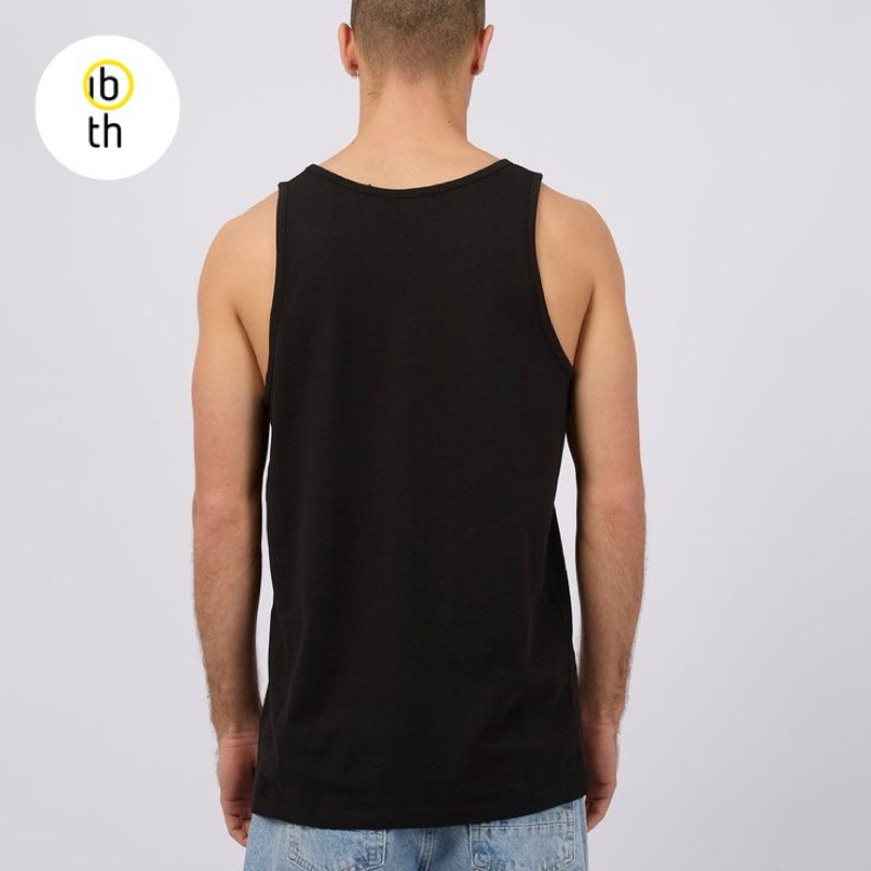 GTR kaos dalam singlet sleevless tanktop pria O neck rib cotton