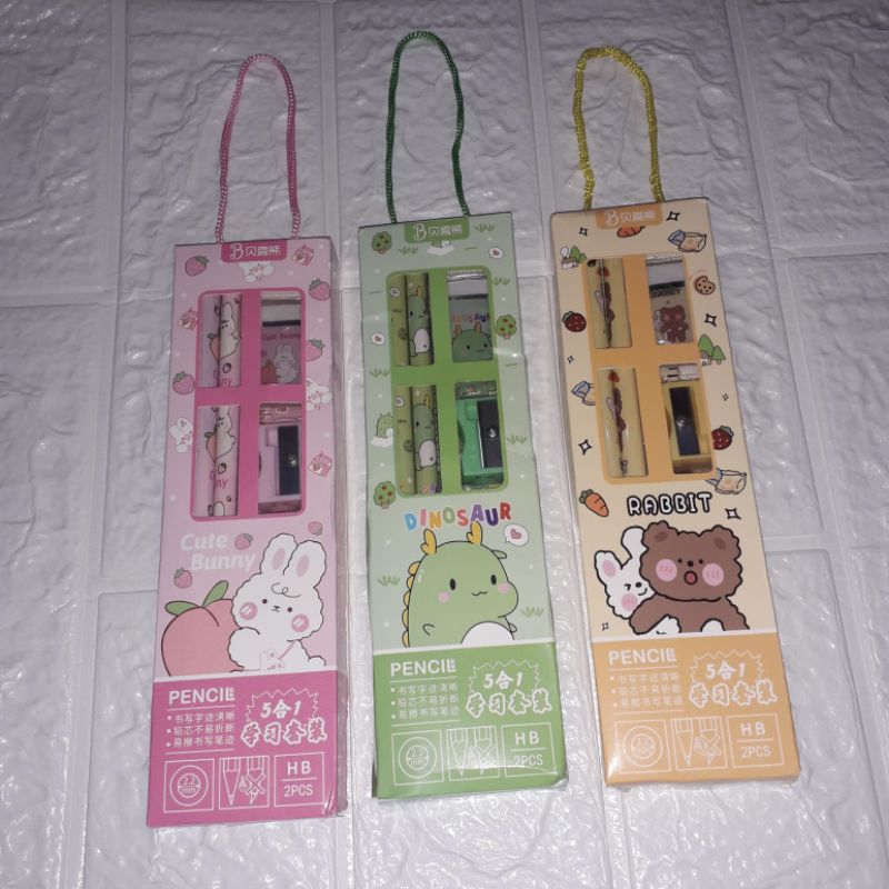 

MAWBELI Set Stationery Anak 5in1 Mini Gift Paket Alat Tulis Lengkap Karakter Doraemon Hello Kitty Cars Girls Kekinian Imut Banget Hijau Biru Merah Pink Cocok Buat Mini Gift Anak-anak Dengan Karakter Yang Imut Pasti Suka Gift Kado Hadiah Paket Menulis COD