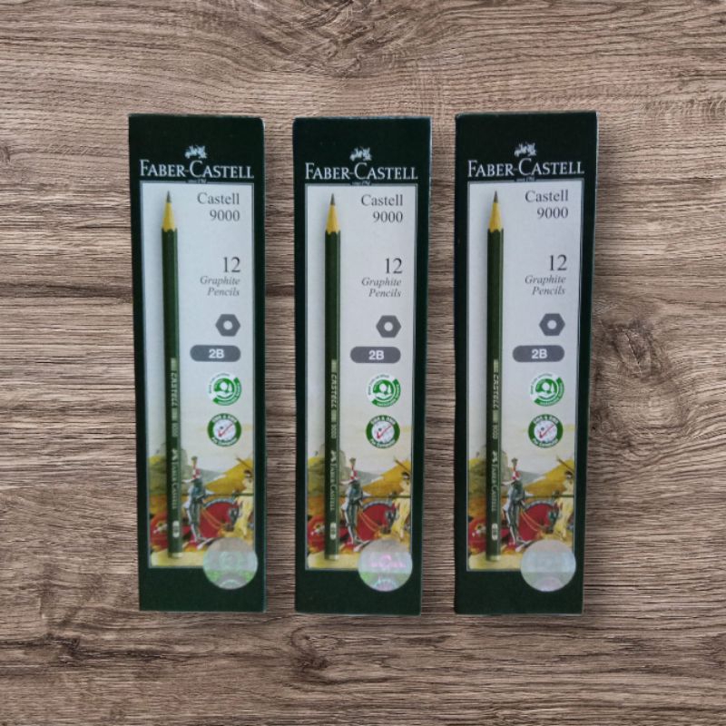 

Pensil 2B FaberCastell 1 Kotak Isi 12 Pcs Original