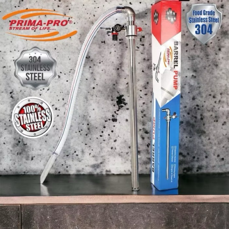 Barrel pump pneumatic stainles 304 pneumatic drum pump sus 304