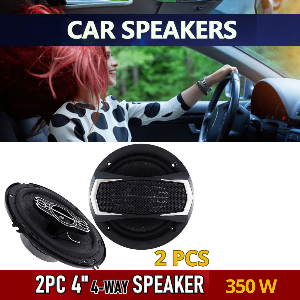 COD Speaker Audio Pintu Mobil 4-Way Coaxial 6 Inch 350 W 2 Pcs / Speaker Pintu Mobil 6 Inch Bass