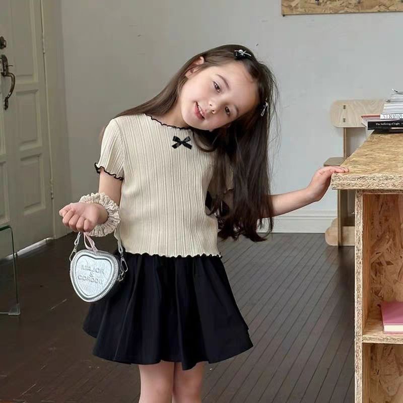atasan anak k9rea tee shirt kaos anak korea import size 6mo-9th abu abu vream