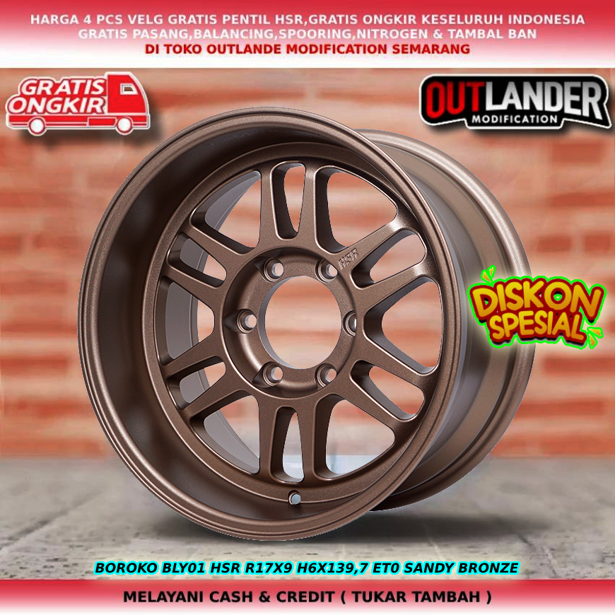 velg mobil r17 velg mobil  Strada Triton dll velg hsr boroko bly01 r17