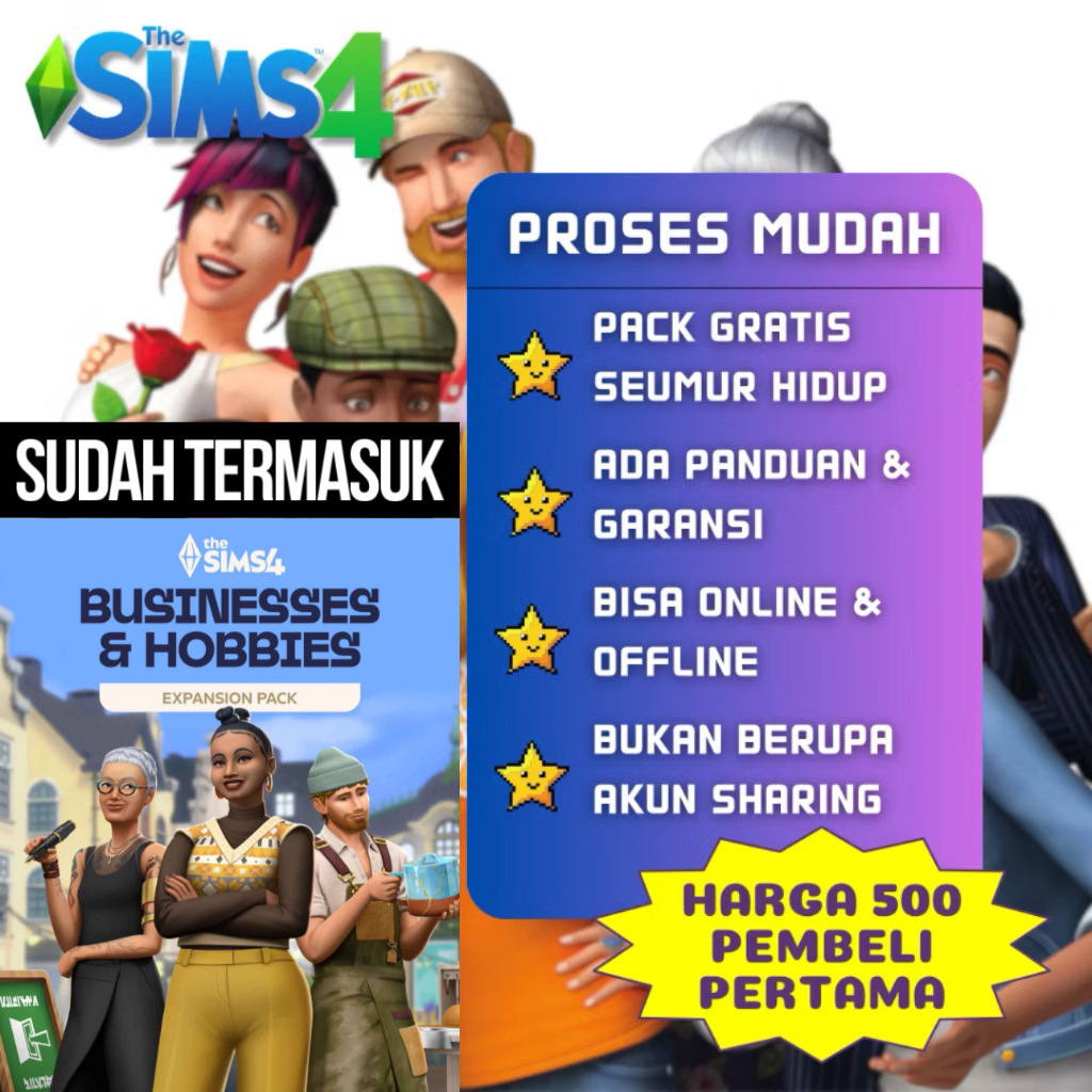 [GRATIS UPDATE SELAMANYA] THE SIMS 4 ORIGINAL FULL PACK + ALL DLC TUTORIAL