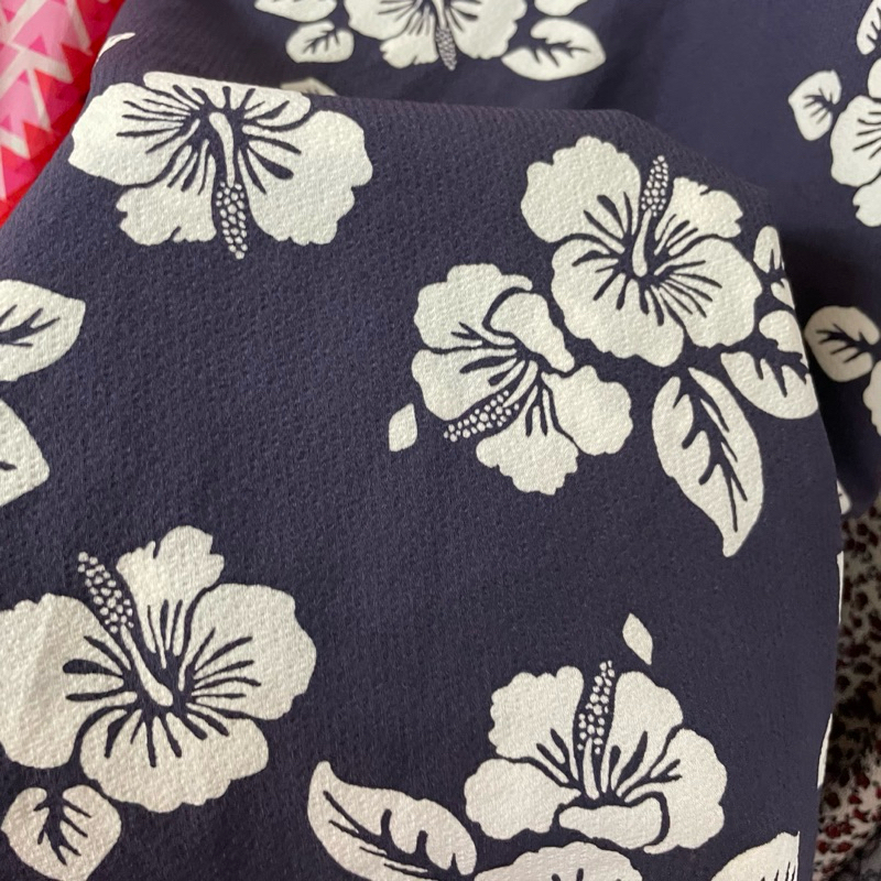 kain crepe crinkle motif bunga impor - kain zara crepe - kain crepe style premium - kain crepe bubbl