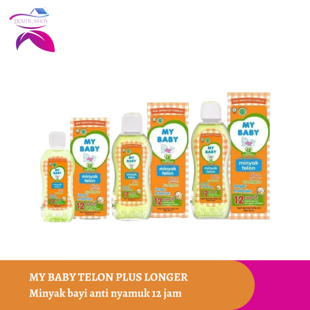My Baby Minyak Telon Plus Longer Protection - Minyak Bayi Anti Nyamuk