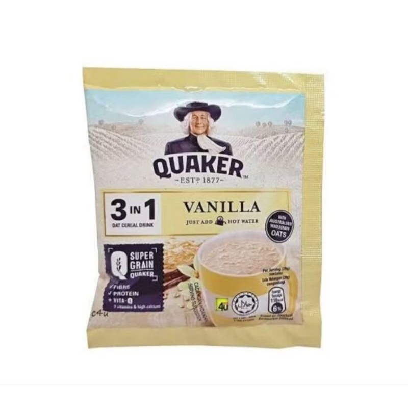 

QUAKER OAT 3IN1 SACHET per 10 pcs