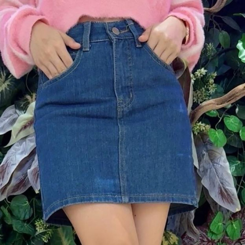 Mini rok jeans slimfit import