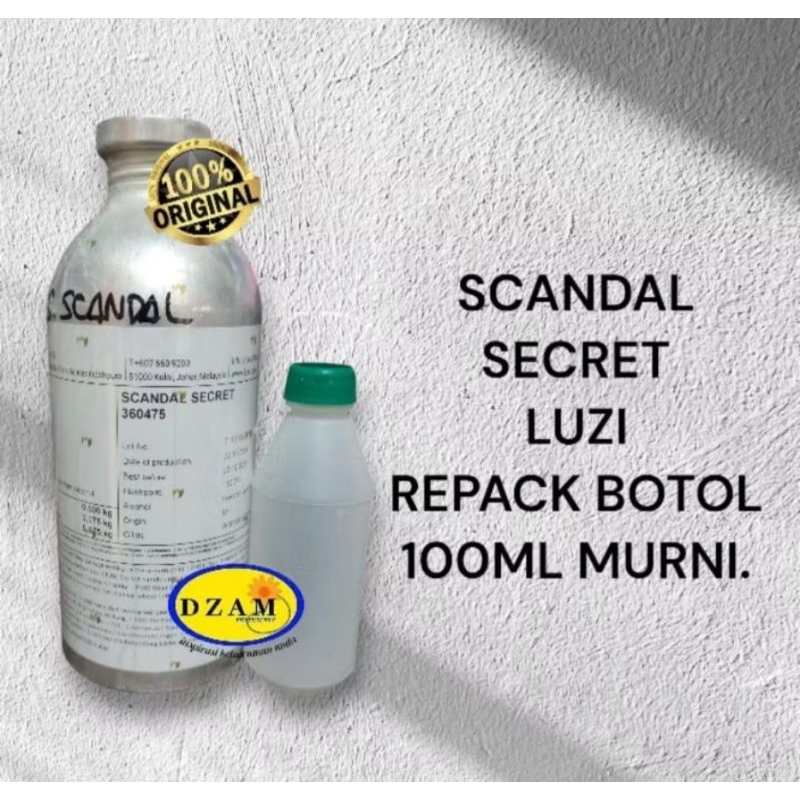 SCANDAL SECRET/VS.SCANDALAOUS LUZI REPACK BOTOL 100ML MURNI.