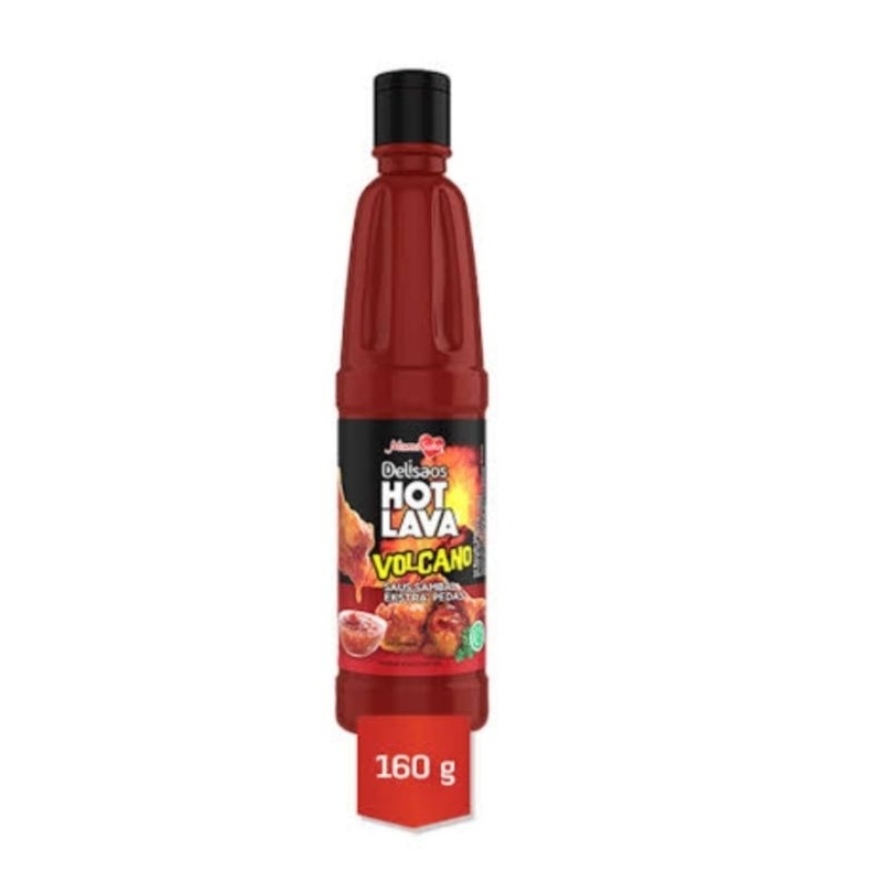 

Delisaos HOT LAVA VOLCANO Saus Sambal Extra Pedas 160gr
