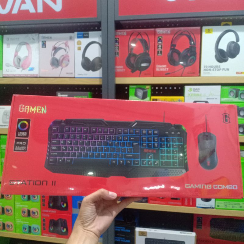 keyboard mouse gaming RGB Gamen station 2