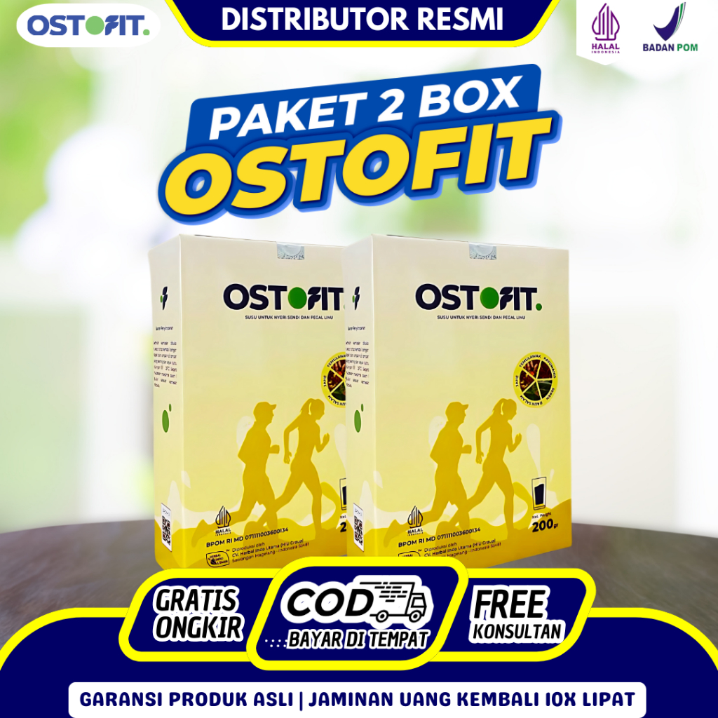 

OSTOFIT Paket 2 Box Susu Murni 2x Lebih Cepat Atasi Nyeri Sendi / Ostofit