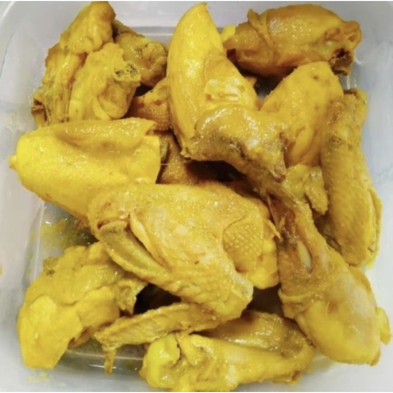 

AYAM UNGKEP BUMBU KUNING 1 EKOR SIAP MAKAN SIAP GORENG / AYAM UNGKEP 100% SEGAR