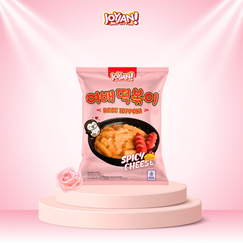 

Topokki Rose Spicy Cheese Instan Halal by Joyjan 200 gram