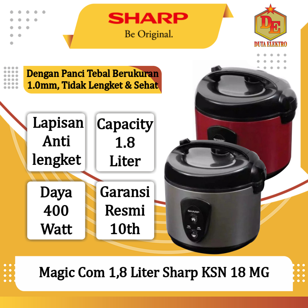 Magic Com 1,8 Liter Sharp KSN 18 MG