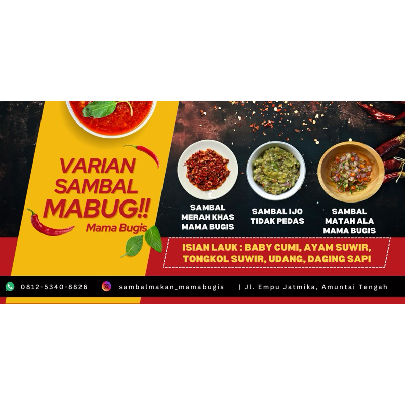 

BUNDLING ALL VARIAN HARGA 89k SAMBAL MERAH KHAS MAMA BUGIS