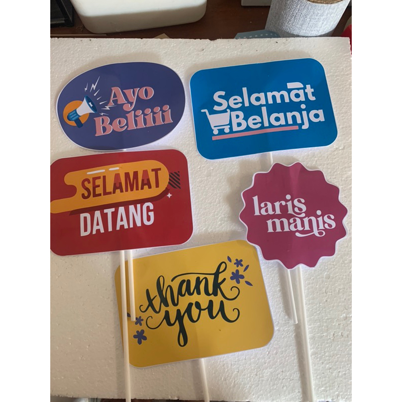 PHOTOBOOTH TEMA MARKET DAY / Custom/ Hari Guru/ Properti Foto